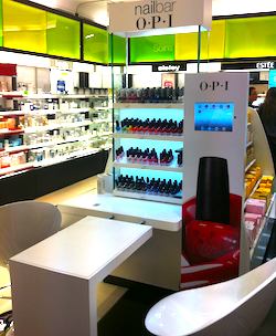 OPI nailbar at Paris Sephora store. Photo: Lexy Delorme