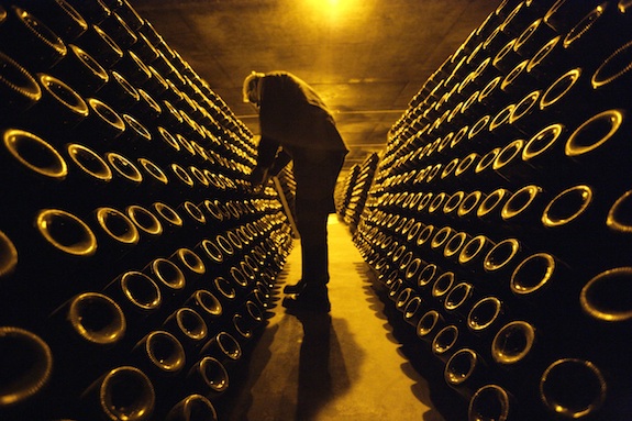 Riddling Champagne. Photo: Clay McLachlan ©2011 Claypix