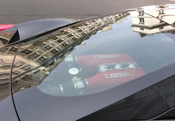 Ferrari reflecting Paris. Photo: Norman Ball