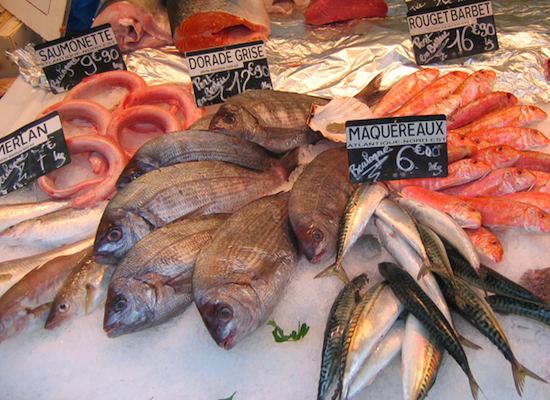 fish monger's stand. Photo: ©Wine Girl