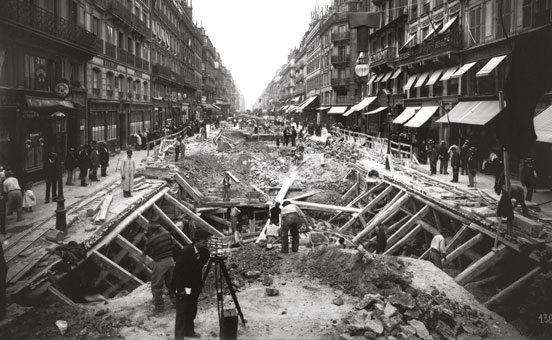 Métro construction circa 1900   photo courtesy RATP