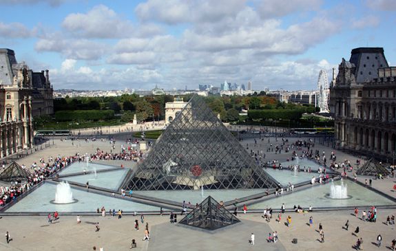 Louvre from inside looking out. Photo: ChrisJBarker