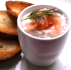 salmon mousse ramekin