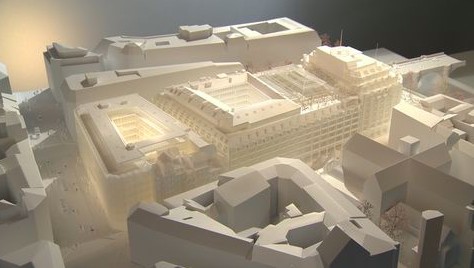 architectural model, LVMH "Cheval Blanc" Hotel