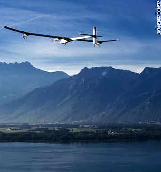 Solar Impulse photo courtesy of AFP/Getty Images