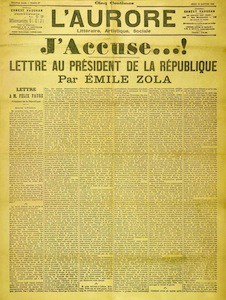 Émile Zola's infamous "J'Accuse" letter to the President