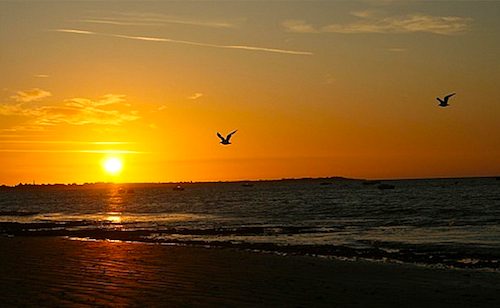 Sun set at Saint-Martin-de-Ré.