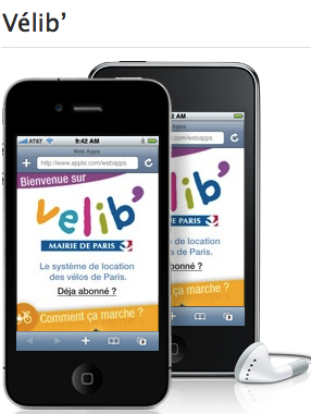 Vélib' app 